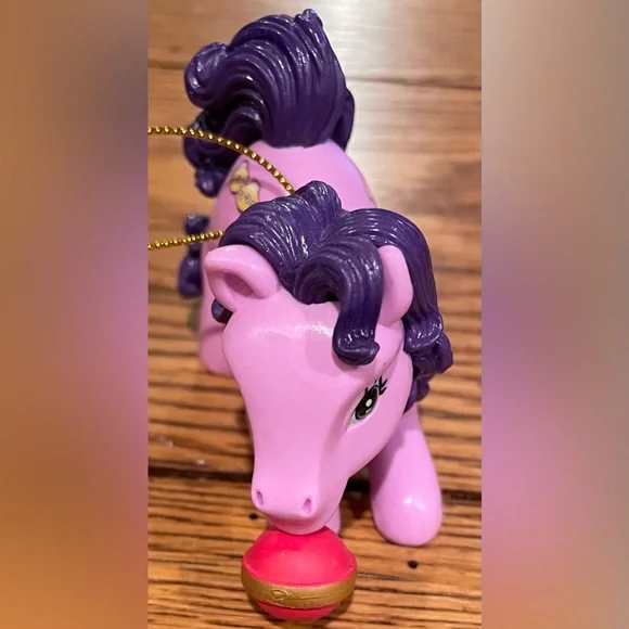 EUC VTG (3) My Little Pony:Sparkleworks, Pinkie Pie,Kimono Purple pony ornaments